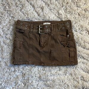 PacSun Brown Mini Skirt